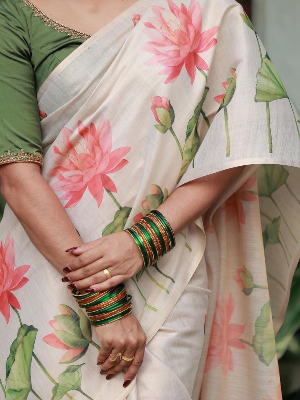 Linen Tissue Silk Sarees – 65 AED