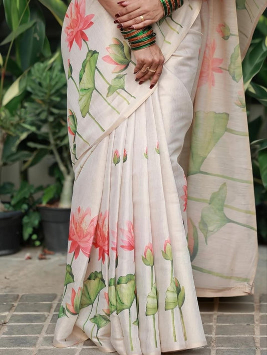 Linen Tissue Silk Sarees – 65 AED