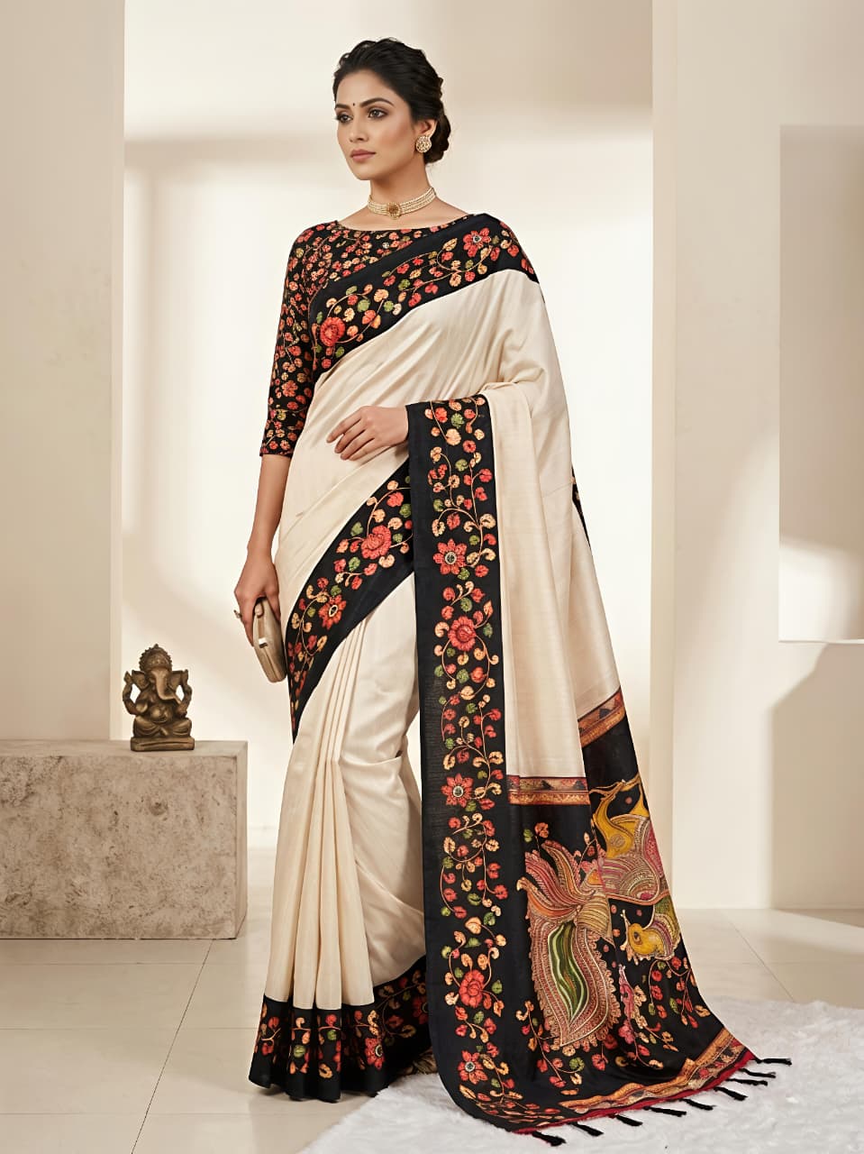 Semi Tussar Silk Sarees – 69 AED