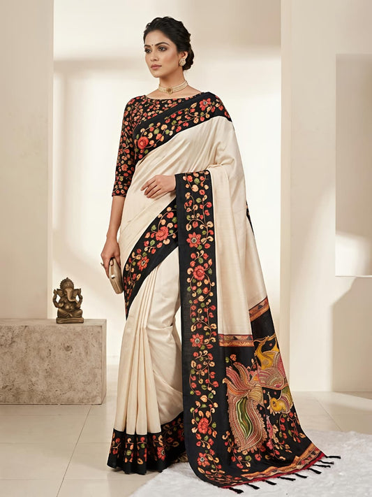 Semi Tussar Silk Sarees – 69 AED