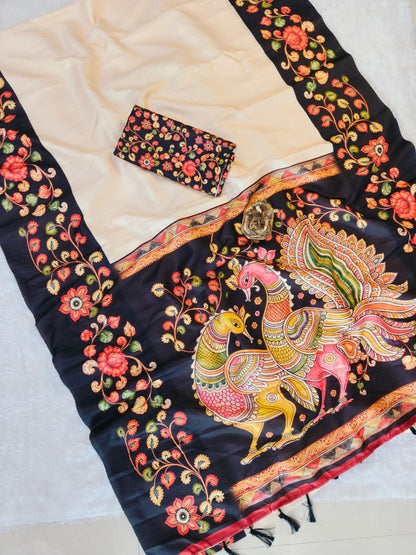 Semi Tussar Silk Sarees – 69 AED