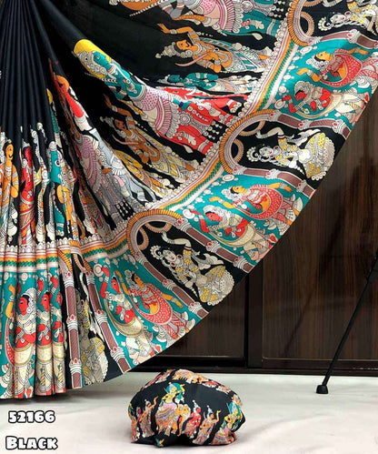 Semi Tussar Silk Sarees – 69 AED BLACK