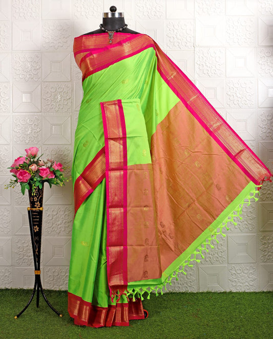 Cotton Silk Sarees with Jacquard Borders – 50 AED