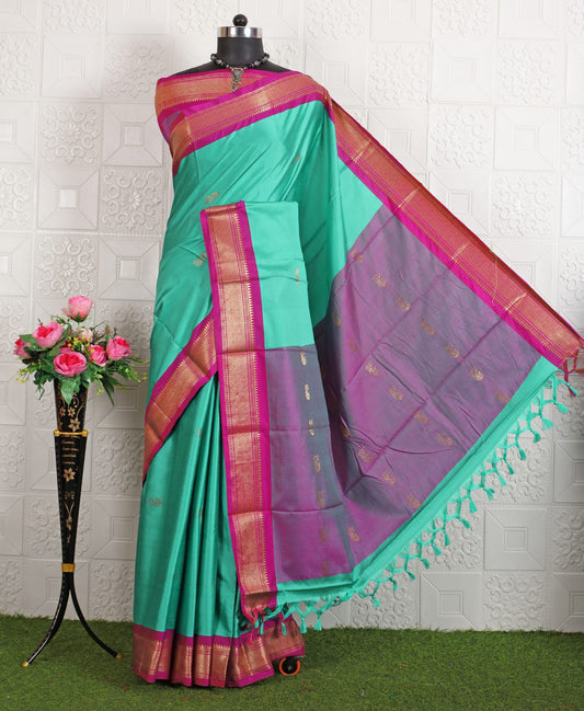 Cotton Silk Sarees with Jacquard Borders – 50 AED