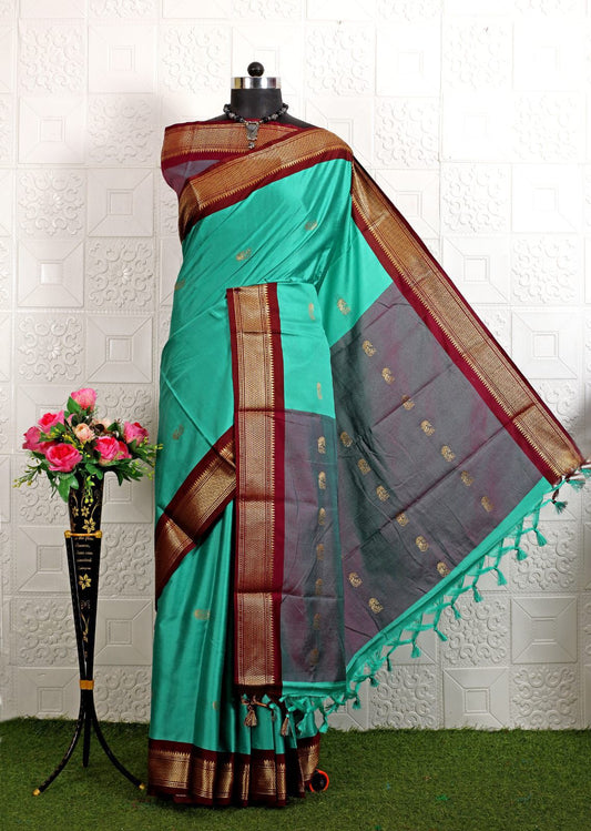 Cotton Silk Sarees with Jacquard Borders – 50 AED