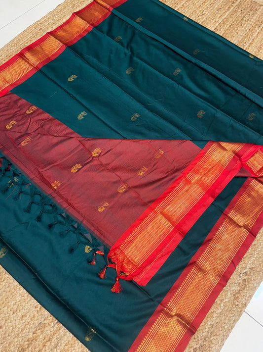 Cotton Silk Sarees with Jacquard Borders – 50 AED
