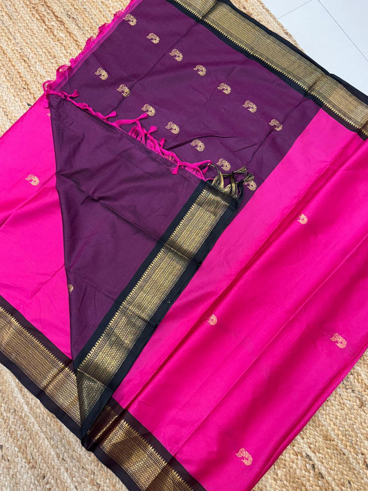 Cotton Silk Sarees with Jacquard Borders – 50 AED