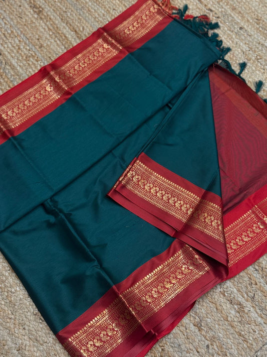 Cotton Silk Sarees with Jacquard Borders – 50 AED