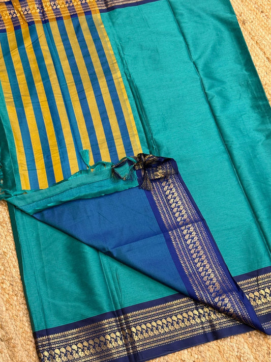 Cotton Silk Sarees with Jacquard Borders – 50 AED