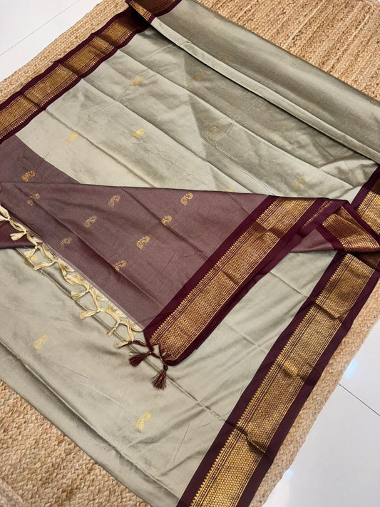 Cotton Silk Sarees with Jacquard Borders – 50 AED