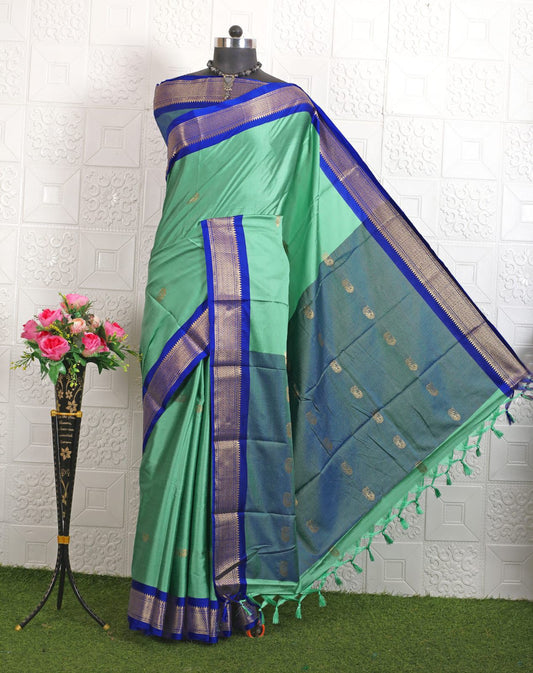 Cotton Silk Sarees with Jacquard Borders – 50 AED
