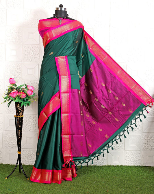 Cotton Silk Sarees with Jacquard Borders – 50 AED