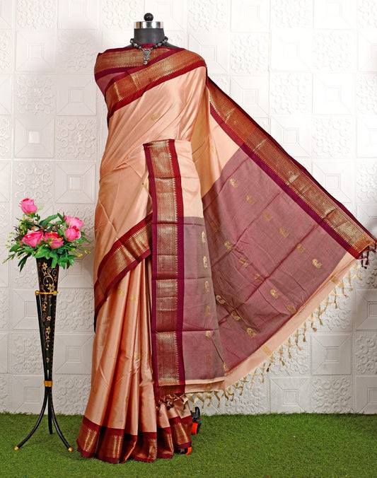 Cotton Silk Sarees with Jacquard Borders – 50 AED