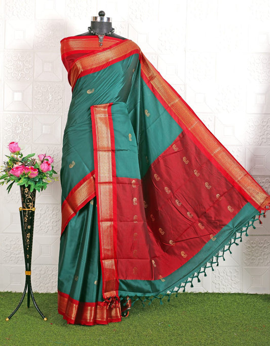 Cotton Silk Sarees with Jacquard Borders – 50 AED