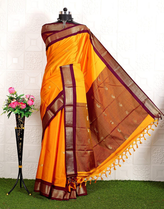 Cotton Silk Sarees with Jacquard Borders – 50 AED