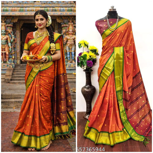 Cotton Silk Sarees with Jacquard Borders – 50 AED