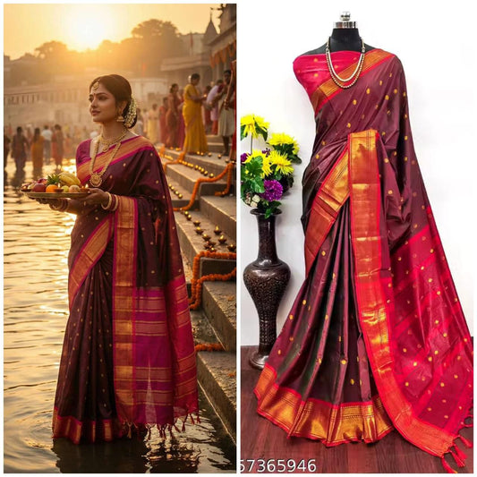 Cotton Silk Sarees with Jacquard Borders – 50 AED