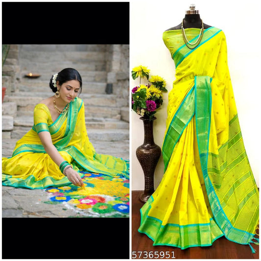 Cotton Silk Sarees with Jacquard Borders – 50 AED