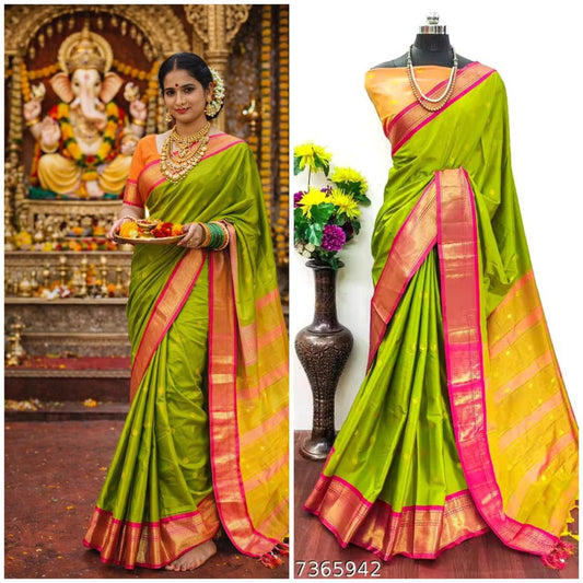 Cotton Silk Sarees with Jacquard Borders – 50 AED