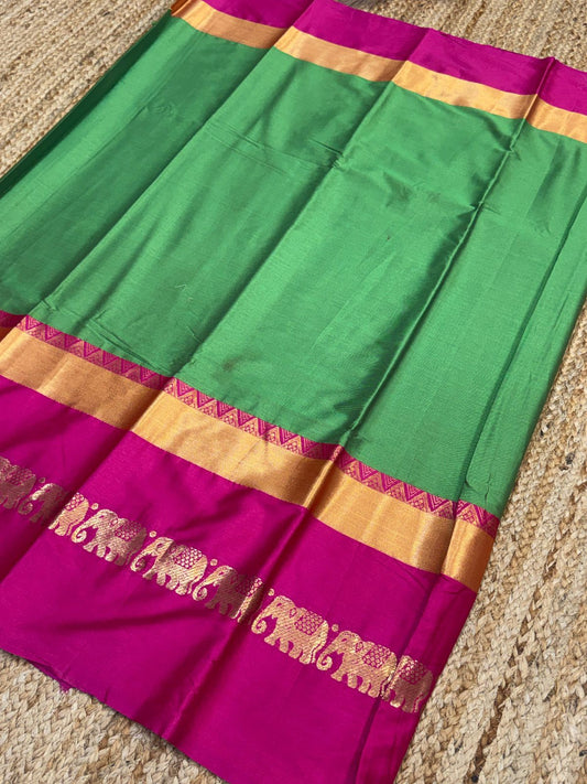 Cotton Silk Sarees with Jacquard Borders – 50 AED