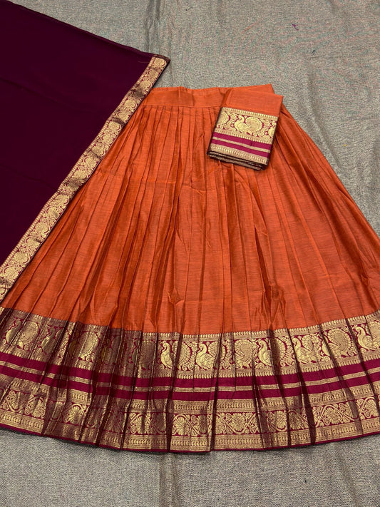 Kanchi Cotton Silk Readymade Lehenga Set – 99 AED