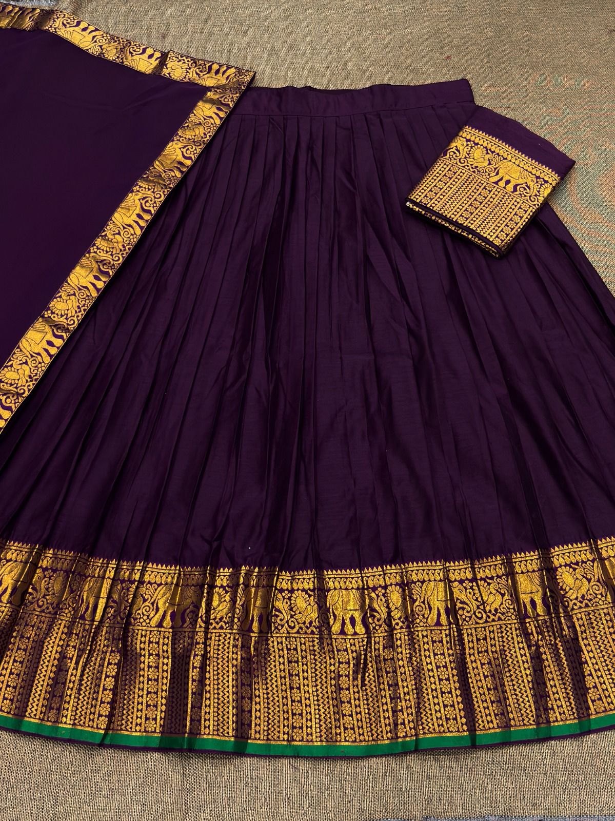 Kanchi Cotton Silk Readymade Lehenga Set – 99 AED