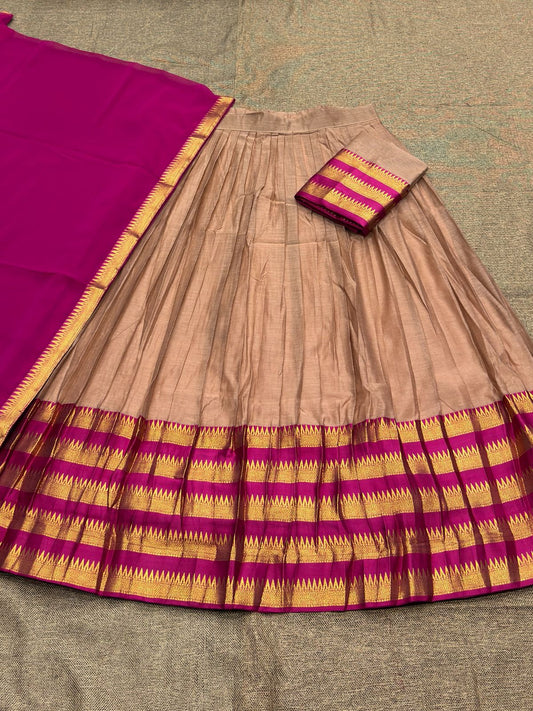 Kanchi Cotton Silk Readymade Lehenga Set – 99 AED
