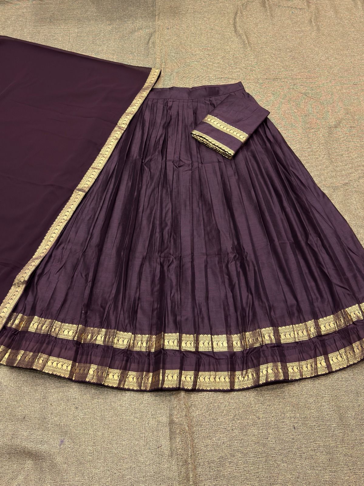 Kanchi Cotton Silk Readymade Lehenga Set – 99 AED