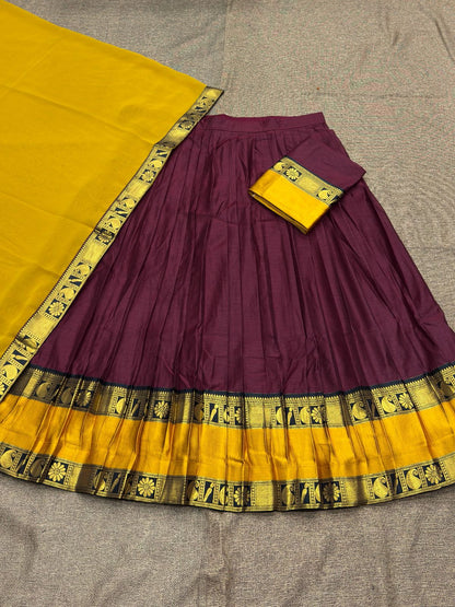 Kanchi Cotton Silk Readymade Lehenga Set – 99 AED