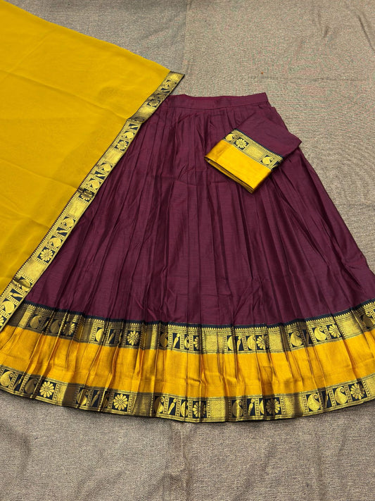 Kanchi Cotton Silk Readymade Lehenga Set – 99 AED