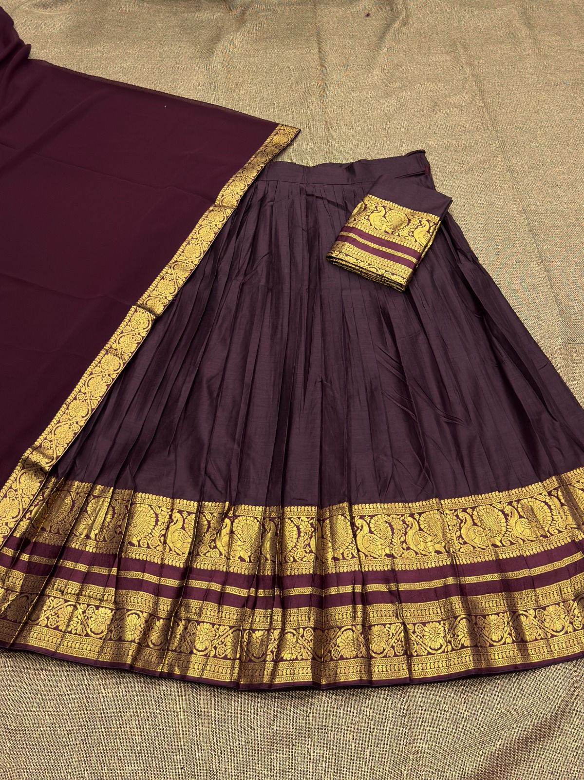 Kanchi Cotton Silk Readymade Lehenga Set – 99 AED