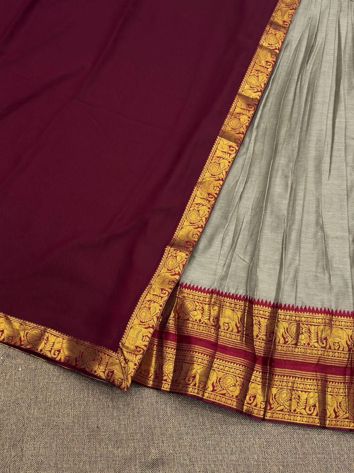 Kanchi Cotton Silk Readymade Lehenga Set – 99 AED