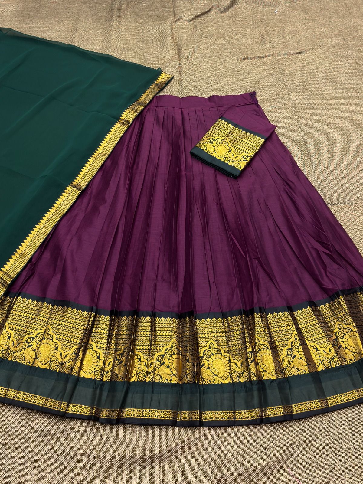 Kanchi Cotton Silk Readymade Lehenga Set – 99 AED