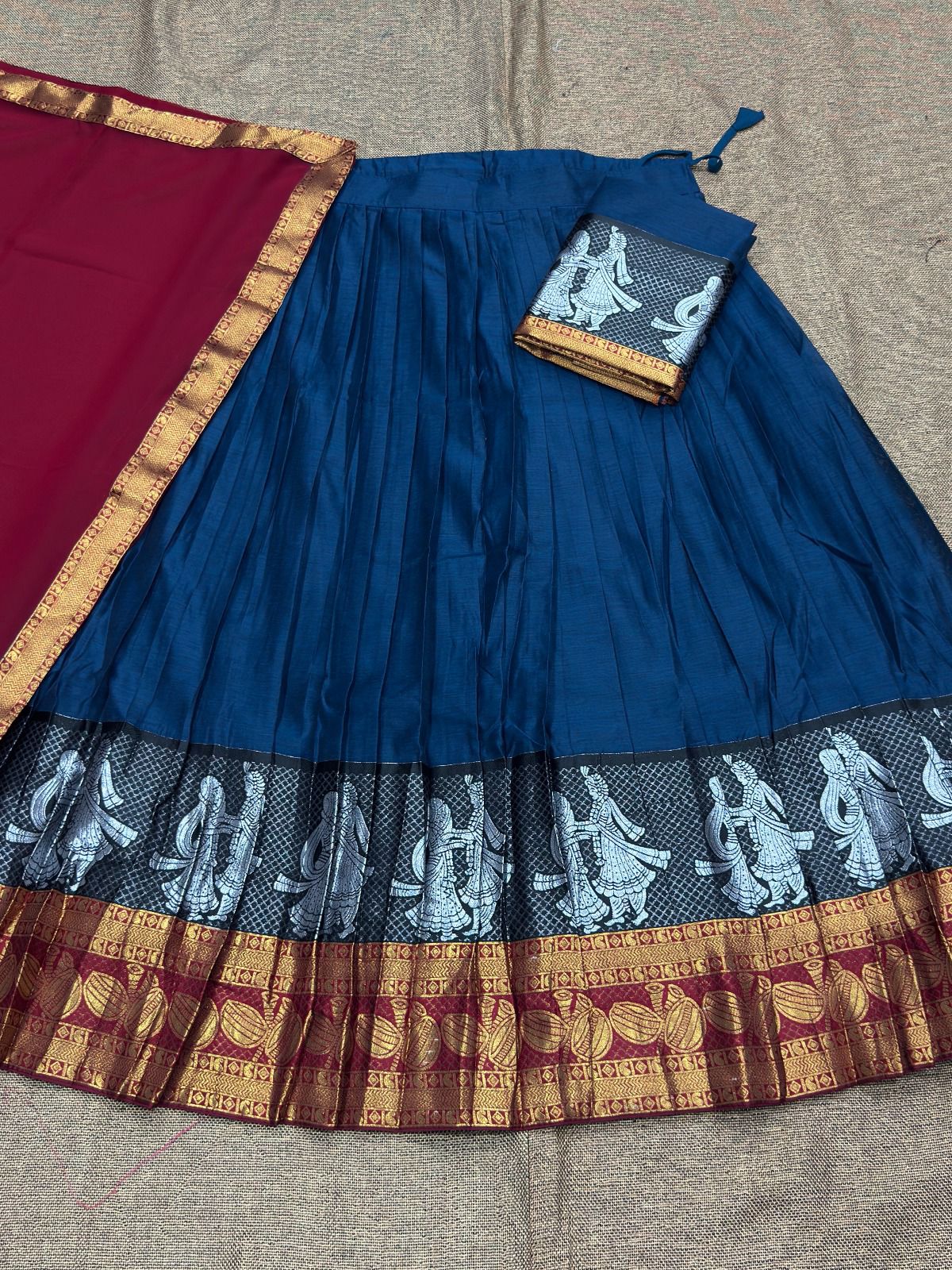 Kanchi Cotton Silk Readymade Lehenga Set – 99 AED