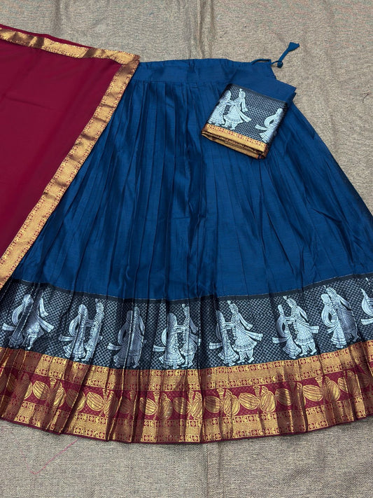Kanchi Cotton Silk Readymade Lehenga Set – 99 AED