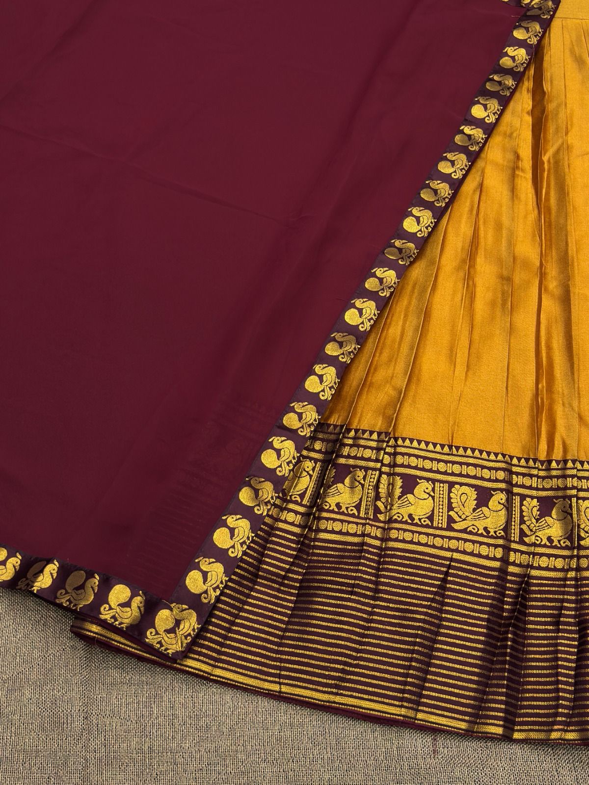 Kanchi Cotton Silk Readymade Lehenga Set – 99 AED