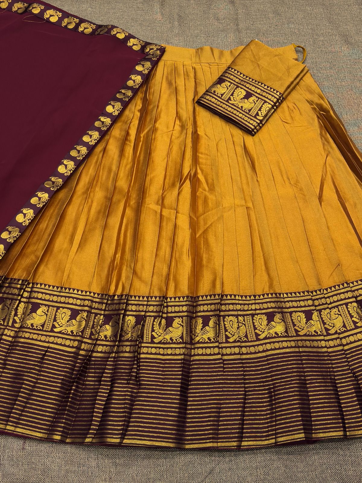 Kanchi Cotton Silk Readymade Lehenga Set – 99 AED