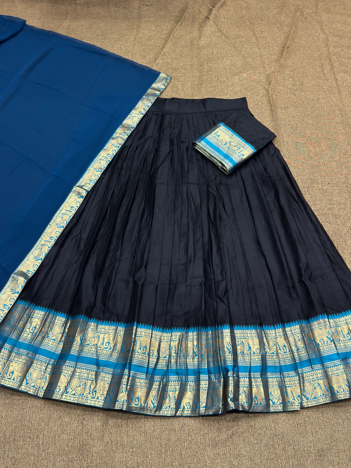 Kanchi Cotton Silk Readymade Lehenga Set – 99 AED