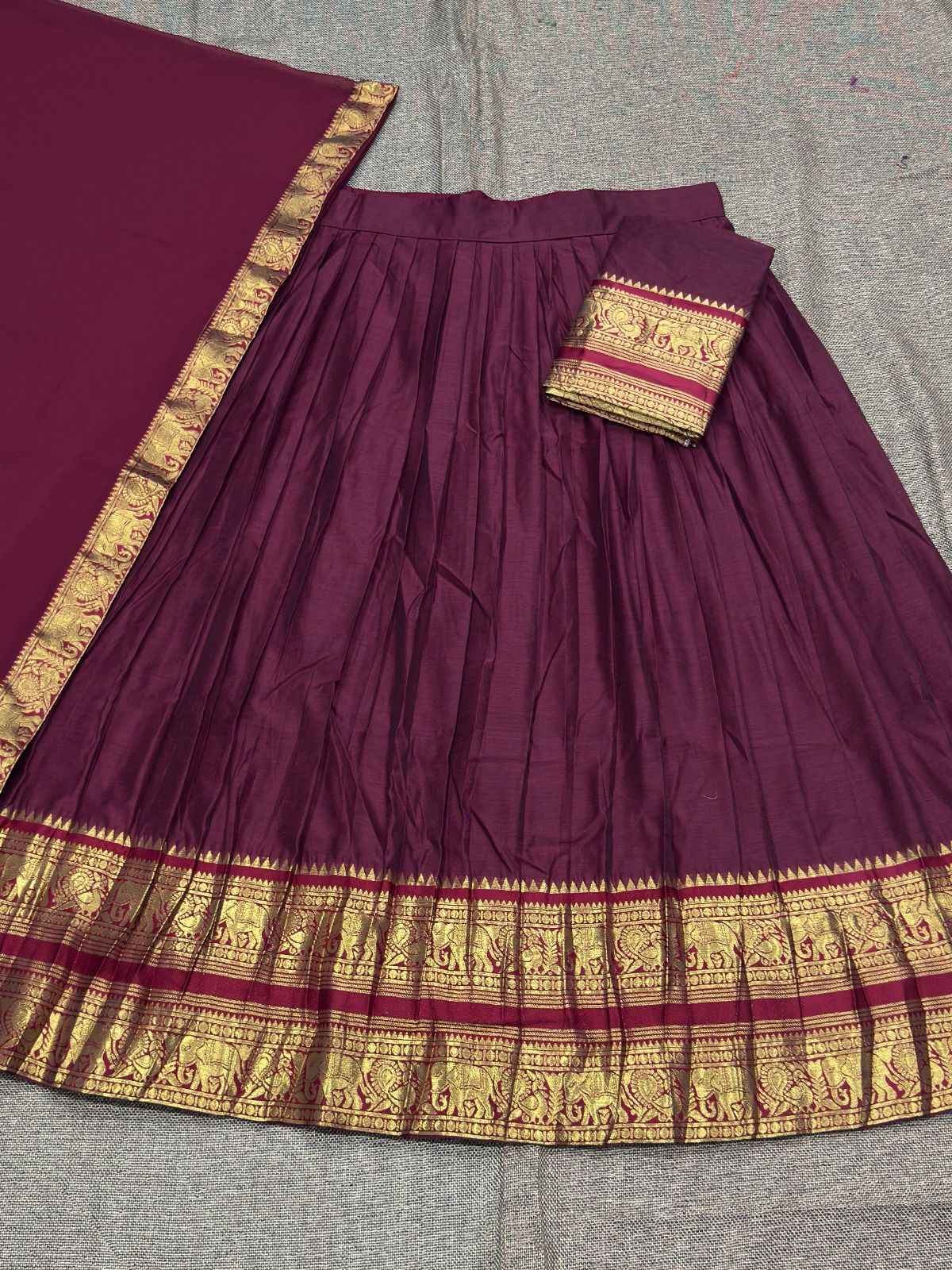 Kanchi Cotton Silk Readymade Lehenga Set – 99 AED