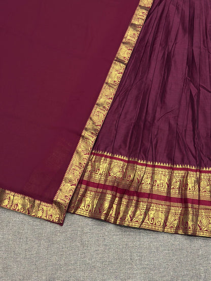 Kanchi Cotton Silk Readymade Lehenga Set – 99 AED
