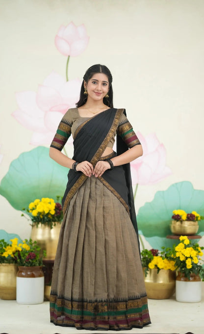 Kanchi Cotton Silk Readymade Lehenga Set – 99 AED