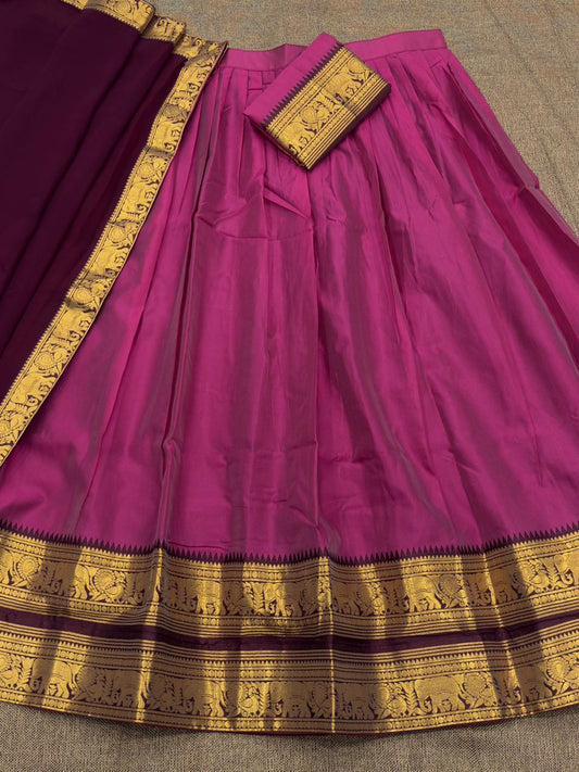 Kanchi Cotton Silk Readymade Lehenga Set – 99 AED