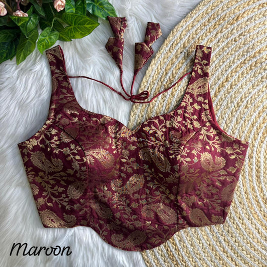 Banarasi Brocade Silk Blouse – 50 AED