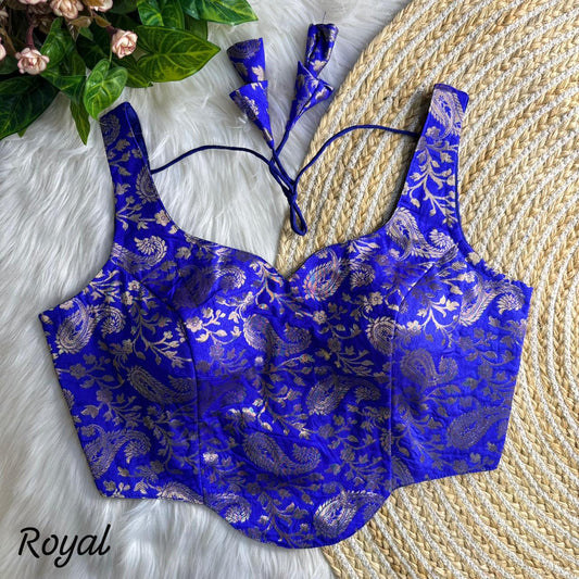 Banarasi Brocade Silk Blouse – 50 AED