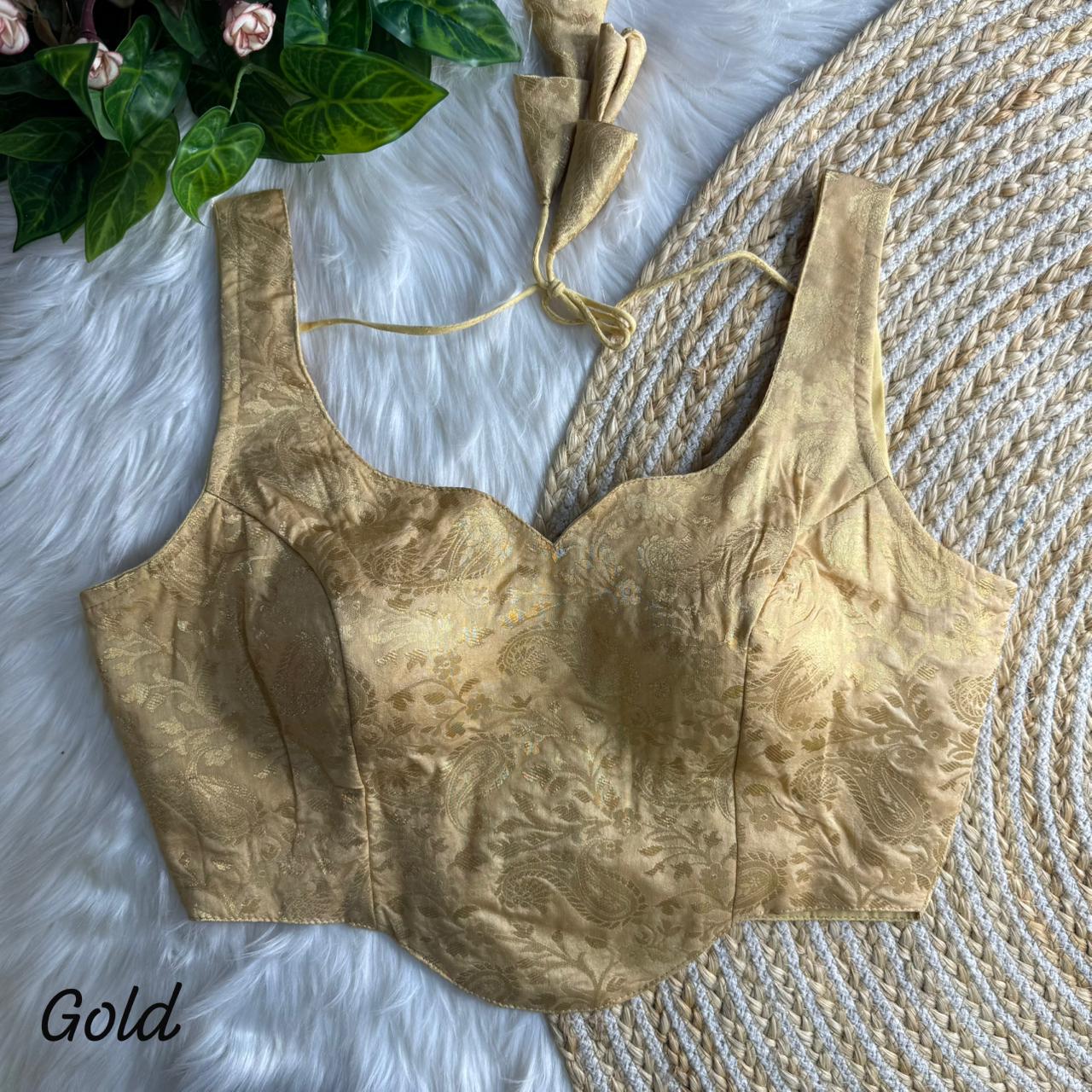 Banarasi Brocade Silk Blouse – 50 AED