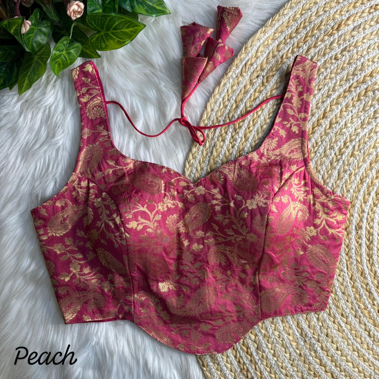 Banarasi Brocade Silk Blouse – 50 AED