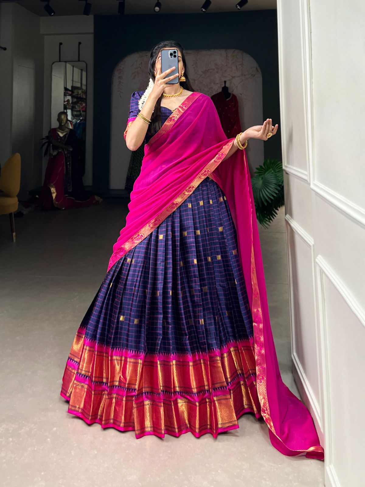 Cotton Silk Dhavani Collection – 99 AED