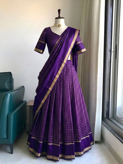 Georgette Viscose Readymade Lehenga Set – 99 AED