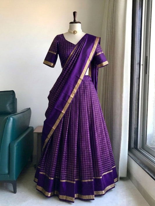 Georgette Viscose Readymade Lehenga Set – 99 AED