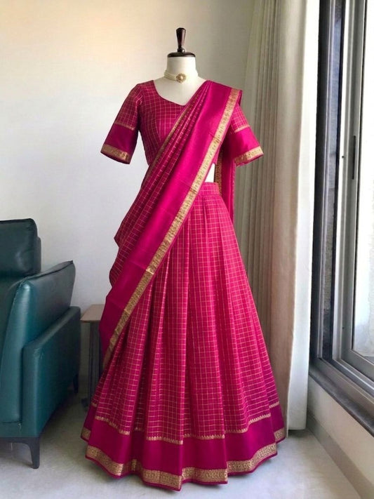 Georgette Viscose Readymade Lehenga Set – 99 AED